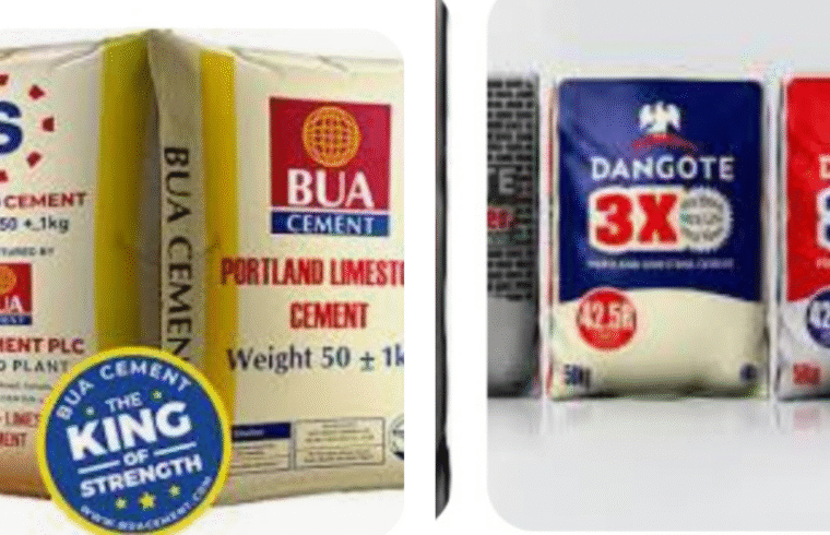 Current Prices of Dangote, BUA, and Other Cement Brands in Nigeria This Week