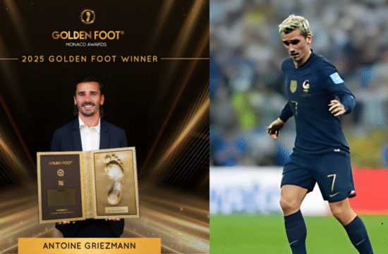 Antoine Griezmann Wins 2025 Golden Foot Award in Monaco - Gossip News Now