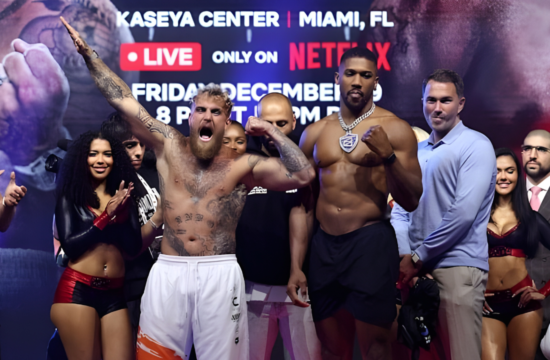 Anthony Joshua and Jake Paul Make Weight Ahead of Miami Showdown - Gossip News Now